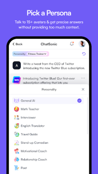 Télécharger ChatSonic: Super ChatGPT App Travail pour Android Capture d'écran 5