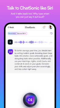 Télécharger ChatSonic: Super ChatGPT App Travail pour Android Capture d'écran 6