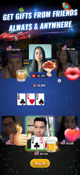 Télécharger PokerGaga: Texas Holdem Poker Jeux de cartes pour Android Capture d'écran 2
