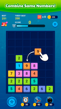 Télécharger Merge Block: Number Merge Game Jeux de réflexion pour Android Capture d'écran 2