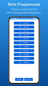 Télécharger Tone Generator Musique et audio pour Android Capture d'écran 2