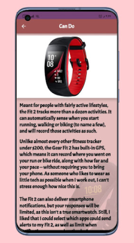 Télécharger Galaxy Fit 2 smart watch Guide Éducation pour Android Capture d'écran 3