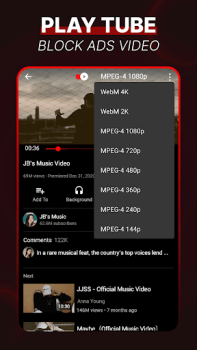 Télécharger PlayTube - Block Ads Video Outils pour Android Capture d'écran 2