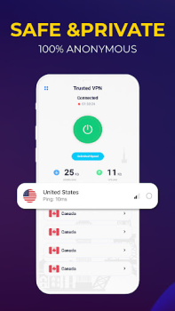 Télécharger Trusted VPN: Secure VPN Proxy Outils pour Android Capture d'écran 3
