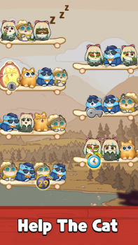 Télécharger Cat Sort Puzzle: Cute Pet Game Occasionnel pour Android Capture d'écran 4