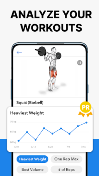 Télécharger Hevy Carnet de Musculation Gym Santé et forme physique pour Android Capture d'écran 3