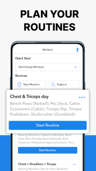Télécharger Hevy Carnet de Musculation Gym Santé et forme physique pour Android Capture d'écran 4