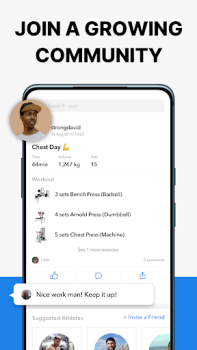 Télécharger Hevy Carnet de Musculation Gym Santé et forme physique pour Android Capture d'écran 5