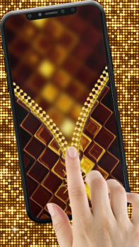 Télécharger Gold Zipper Screen Lock Personnalisation pour Android Capture d'écran 4