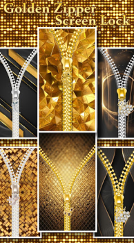 Télécharger Gold Zipper Screen Lock Personnalisation pour Android Capture d'écran 5