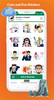 Télécharger Anime Stickers for WhatsApp Personnalisation pour Android Capture d'écran 6
