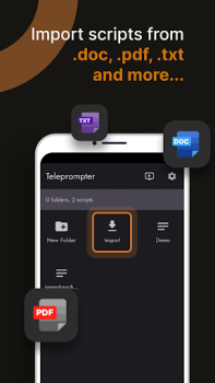 Télécharger Téléprompteur pour la vidéo Outils pour Android Capture d'écran 4
