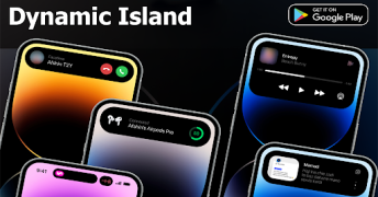 Télécharger Dynamic Island iOS 17 Personnalisation pour Android Capture d'écran 3