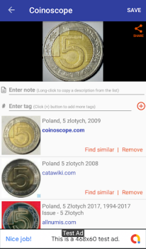 Télécharger Coinoscope Identifier la pièce Livres et guides pour Android Capture d'écran 2