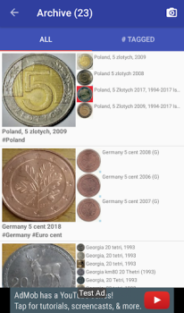 Télécharger Coinoscope Identifier la pièce Livres et guides pour Android Capture d'écran 3