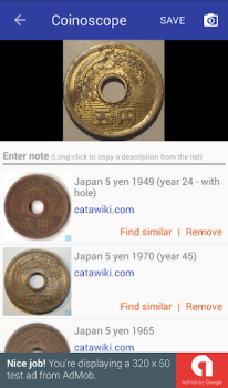 Télécharger Coinoscope Identifier la pièce Livres et guides pour Android Capture d'écran 7