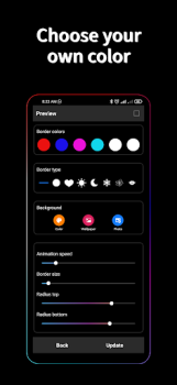 Télécharger Border Screen RGB Color Light Personnalisation pour Android Capture d'écran 6