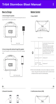 Télécharger Tribit Stormbox Blast Manual Travail pour Android Capture d'écran 2