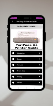 Télécharger Guide de PeriPage A4 Travail pour Android Capture d'écran 3
