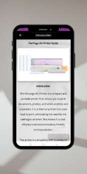 Télécharger Guide de PeriPage A4 Travail pour Android Capture d'écran 4