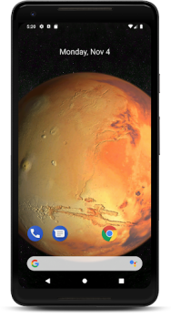Télécharger Mars 3D fond d'écran animé Personnalisation pour Android Capture d'écran 2