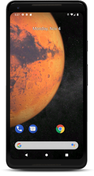 Télécharger Mars 3D fond d'écran animé Personnalisation pour Android Capture d'écran 3