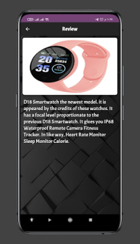 Télécharger D18 Smart Watch guide Outils pour Android Capture d'écran 4