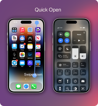 Télécharger Control Center iOS 16 Outils pour Android Capture d'écran 2