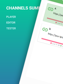 Télécharger 3In1 IPTV - M3U Play Test Edit Lecteurs et éditeurs de vidéos pour Android Capture d'écran 5