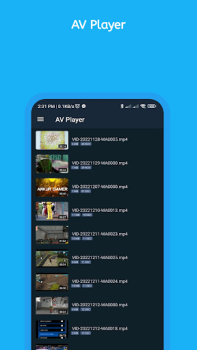 Télécharger AV Player Lecteurs et éditeurs de vidéos pour Android Capture d'écran 3