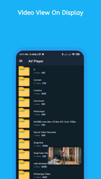 Télécharger AV Player Lecteurs et éditeurs de vidéos pour Android Capture d'écran 4