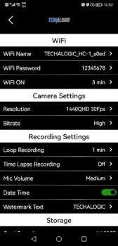 Télécharger HC-1 Helmet Cam Outils pour Android Capture d'écran 3