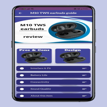 Télécharger M10 TWS earbuds smart help Outils pour Android Capture d'écran 4