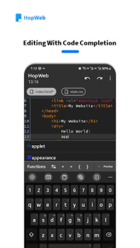 Télécharger HopWeb: Edit & Run PHP/HTML Outils pour Android Capture d'écran 2