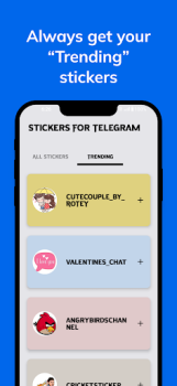 Télécharger Stickers For Telegram Outils pour Android Capture d'écran 2