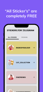 Télécharger Stickers For Telegram Outils pour Android Capture d'écran 3