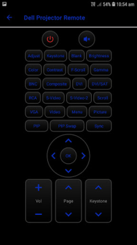 Télécharger Universal Projector Remote Con Outils pour Android Capture d'écran 4
