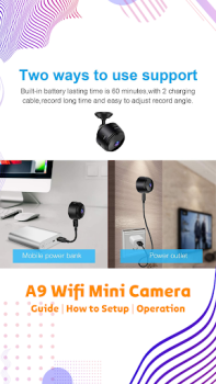Télécharger A9 Wifi Mini Camera App Guide Outils pour Android Capture d'écran 3