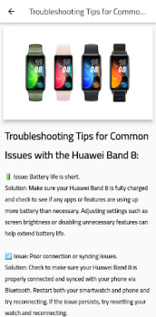 Télécharger Huawei Band 8 Instructions Outils pour Android Capture d'écran 6