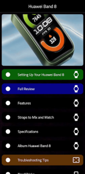 Télécharger Huawei Band 8 Instructions Outils pour Android Capture d'écran 7