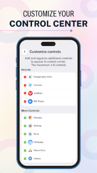 Télécharger iOS 17 - Control Center App Personnalisation pour Android Capture d'écran 2