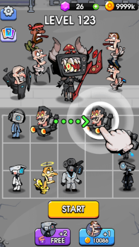 Télécharger Toilet Monster Merge Games Arcade pour Android Capture d'écran 4