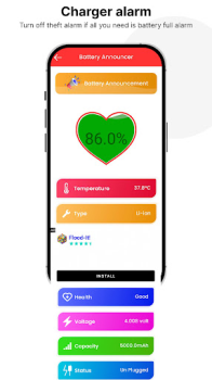 Télécharger Notification son de batterie Outils pour Android Capture d'écran 3