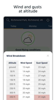 Télécharger Dronecast - Weather & Fly Map Météo pour Android Capture d'écran 3