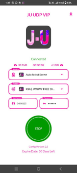 Télécharger Ju UDP ViP Outils pour Android Capture d'écran 5