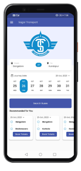Télécharger Sagar Transport Voyages pour Android Capture d'écran 2