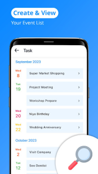 Télécharger calendrier 2024 Travail pour Android Capture d'écran 3