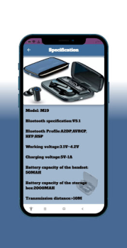 Télécharger M19 TWS Wireless Guide Livres et guides pour Android Capture d'écran 3