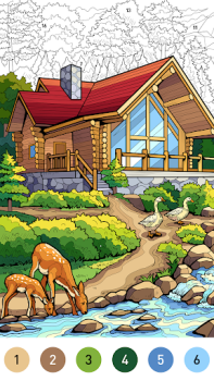 Télécharger House Color by number game Jeux de société pour Android