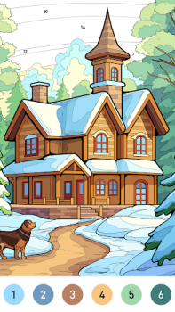 Télécharger House Color by number game Jeux de société pour Android Capture d'écran 3